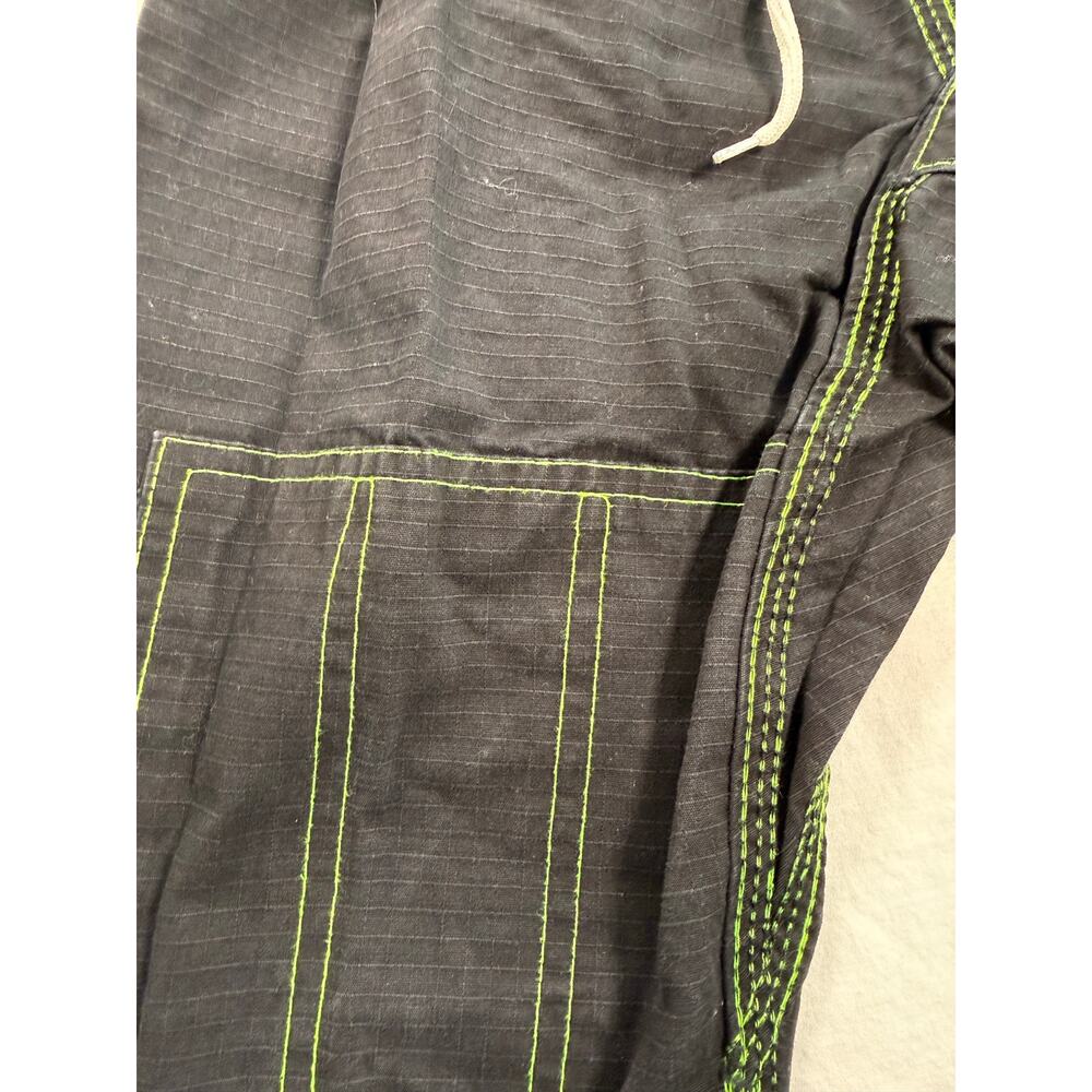 HAWK BRAZILIAN JIU-JITSU Martial Arts BJJ GI & Bottom Youth Size K1 Black Green - Picture 9 of 12